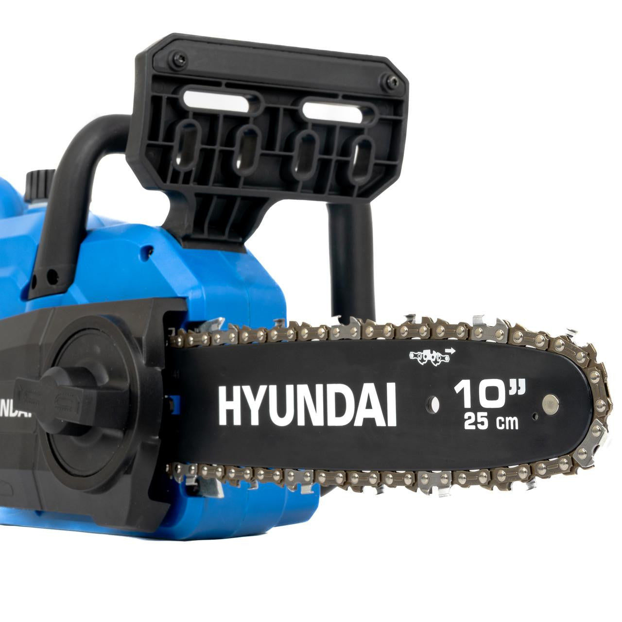 Hyundai 10'' 25cm Cordless Chainsaw 20V Li-Ion 4Ah Battery and Charger | HY20CCS10