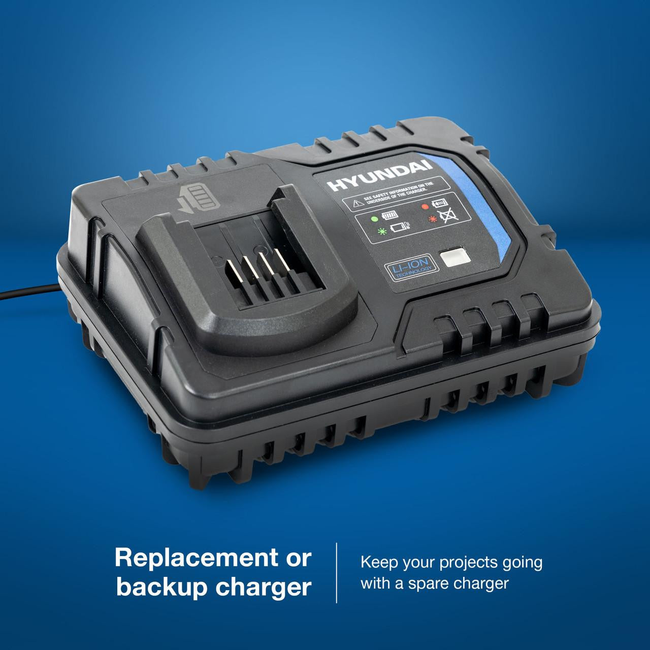 Hyundai 20V 4A Quick Charger for 2nd Generation 20V Garden and Power Tools  | C20-4