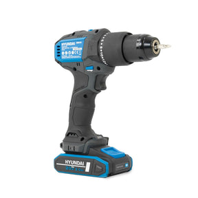 Hyundai 20V Cordless 65Nm Hammer Drill and 230Nm Impact Driver Brushless Kit, 2x 2.0Ah Li-ion Batteries and 2A Charger  | S01-T2B