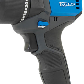 Hyundai 20V Cordless 65Nm Hammer Drill and 230Nm Impact Driver Brushless Kit, 2x 2.0Ah Li-ion Batteries and 2A Charger  | S01-T2B