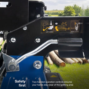 Hyundai 7 Tonne Electric Horizontal Log Splitter with Cross Wedge | HYLS7000HE+1361150