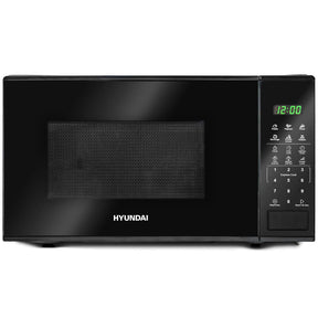 Hyundai 800W 20L Black Microwave, Stainless Steel, 11 Power Levels, Auto Defrost, 6 Auto Cook and Defrost Modes | HYMW80020