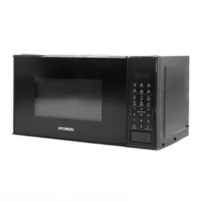 Hyundai 800W 20L Black Microwave, Stainless Steel, 11 Power Levels, Auto Defrost, 6 Auto Cook and Defrost Modes | HYMW80020