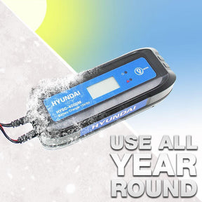Hyundai 4 Amp SMART Car Battery Charger 6v / 12v, 1.2 - 130Ah Capacity| HYSC-4000M