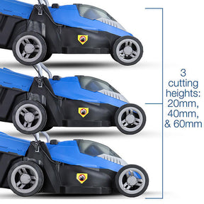 Hyundai 12.6'' / 32cm 40V Cordless Lawnmower Rear Roller 2.5Ah Li-Ion Battery Powered | HYM40LI330P