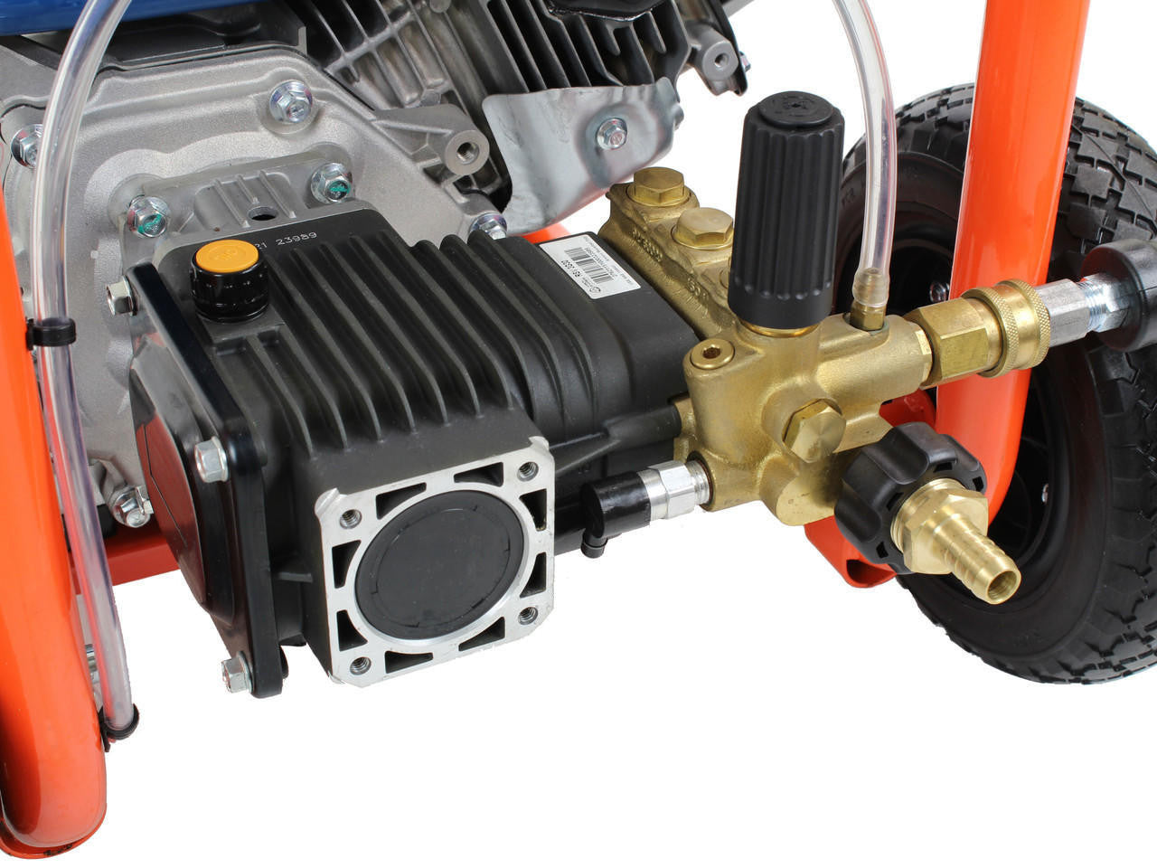P1 3200psi 214bar Commercial Petrol Pressure Washer,212cc Hyundai Engine, 11L/min & 18" Rotary Flat Surface Cleaner | P3200PWT+85.403.005
