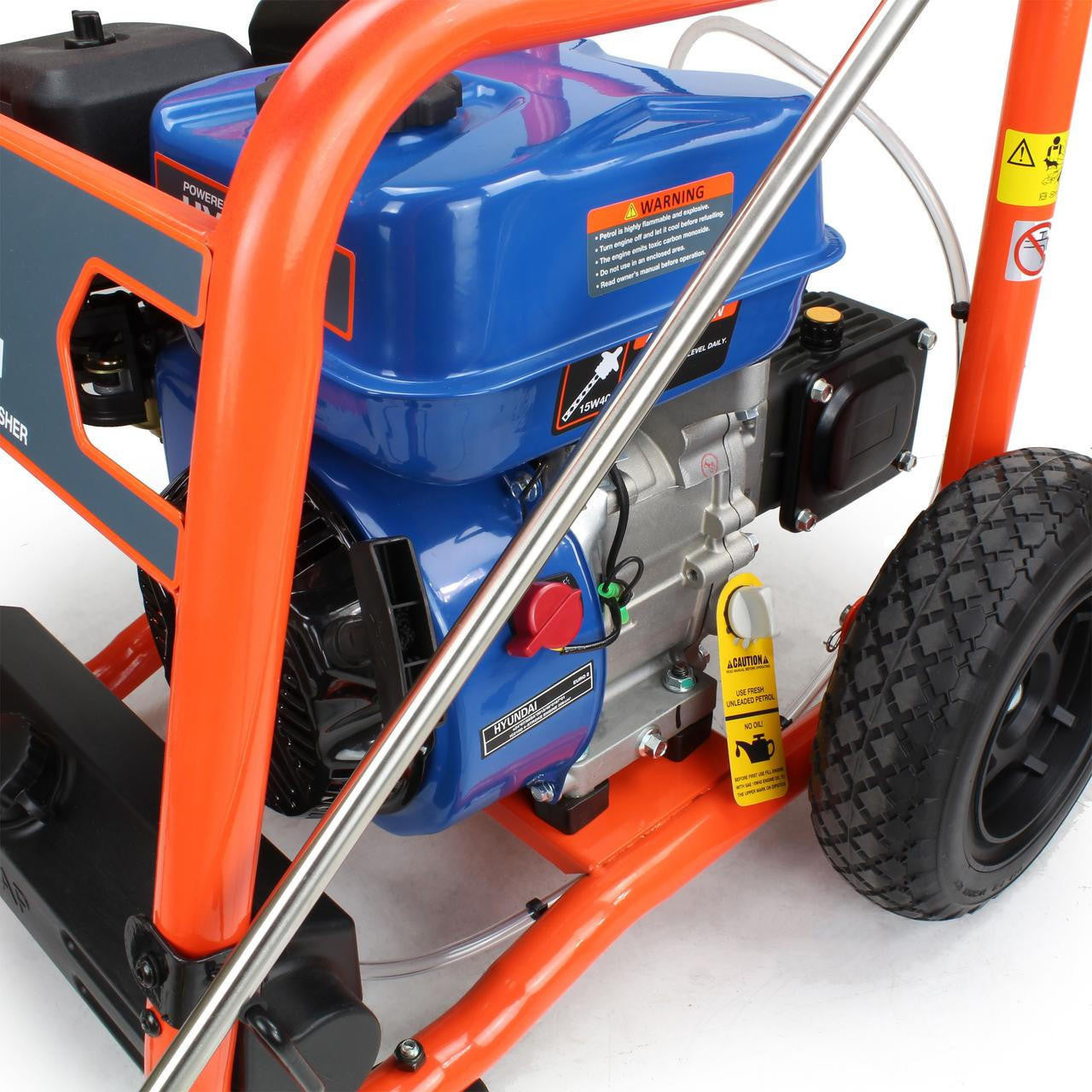 P1 3200psi 214bar Commercial Petrol Pressure Washer,212cc Hyundai Engine, 11L/min & 18" Rotary Flat Surface Cleaner | P3200PWT+85.403.005