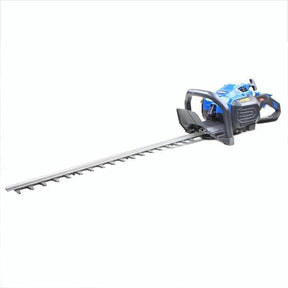 Hyundai 26cc 600mm Petrol Hedge Trimmer Cutter, Easy-Start & Lightweight 2-stroke & Folding Trolley on Wheels, Garden Trolley 100kg | HYHT2600X+GTW220