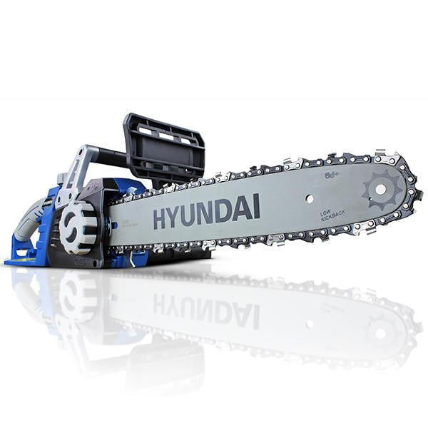 Hyundai 14" 35cm Electric Chainsaw 1600W 230V & Garden Trolley on Wheels, 100kg Load with Brakes  | HYC1600E+GTW260