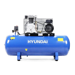 Hyundai 3hp 150L Low Noise Air Compressor 14CFM 145psi Twin Cylinder Belt Drive | HY3150SX