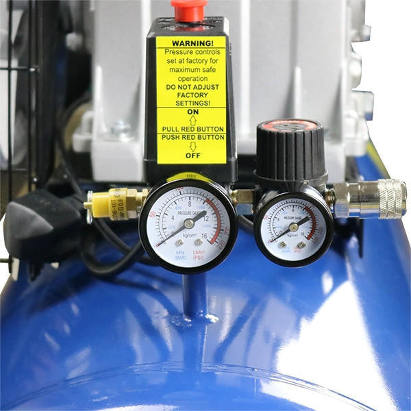 Hyundai 3hp 150L Low Noise Air Compressor 14CFM 145psi Twin Cylinder Belt Drive | HY3150SX
