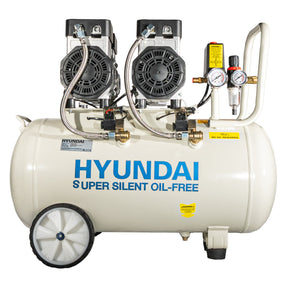 Hyundai 1500W / 2HP 50L Oil Free Low Noise Portable Electric Air Compressor 11CFM 118psi | HY27550X