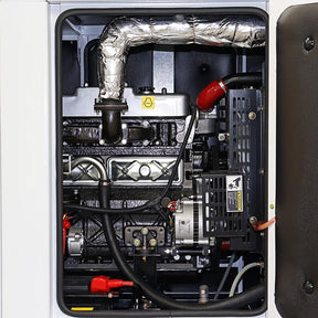 Hyundai 22kW / 27.5kVA* Single Phase, 230v Diesel Generator, 1500rpm Water-cooled Slow Running Genset ,Silenced Canopy | DHY22KSEm
