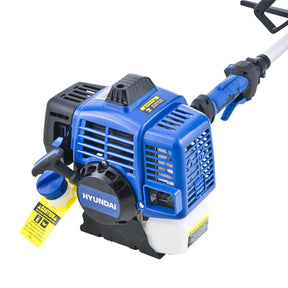 Hyundai 56cc Petrol Garden Multi Tool, 5-in-1 — Grass Trimmer, Brushcutter, Long Reach Hedge Trimmer & Pole Saw | HYMT5600X