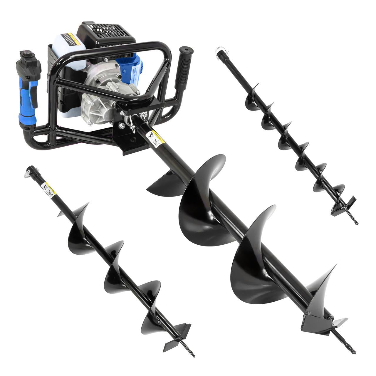Hyundai 56cc Petrol Earth Auger, 3 Drill Bits (100mm, 150mm, 200mm) | HYEA5600X