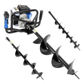 Hyundai 56cc Petrol Earth Auger, 3 Drill Bits (100mm, 150mm, 200mm) | HYEA5600X
