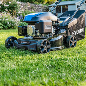 Hyundai 16" / 40cm Petrol Lawnmower, Hand Push, 139cc Engine | HYM16130PX