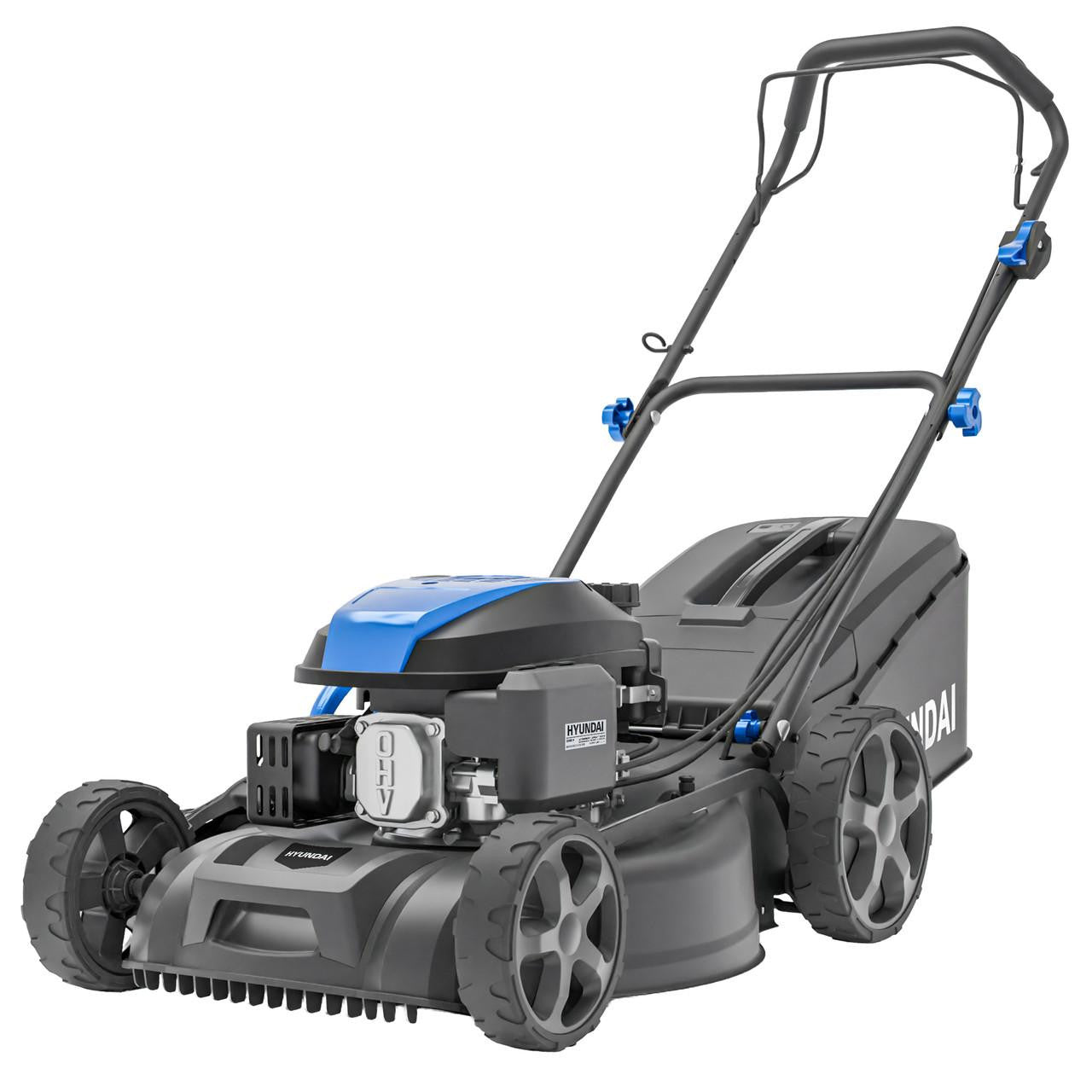 Hyundai 18" / 46cm Self-Propelled Petrol Lawnmower, 139cc, Mulching | HYM18150SPX