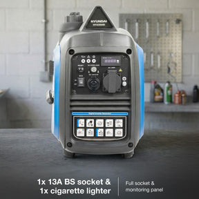 Hyundai 2.0kW / 2000W Inverter Generator, Recoil Start, Pure Sine Wave | HY2350Si