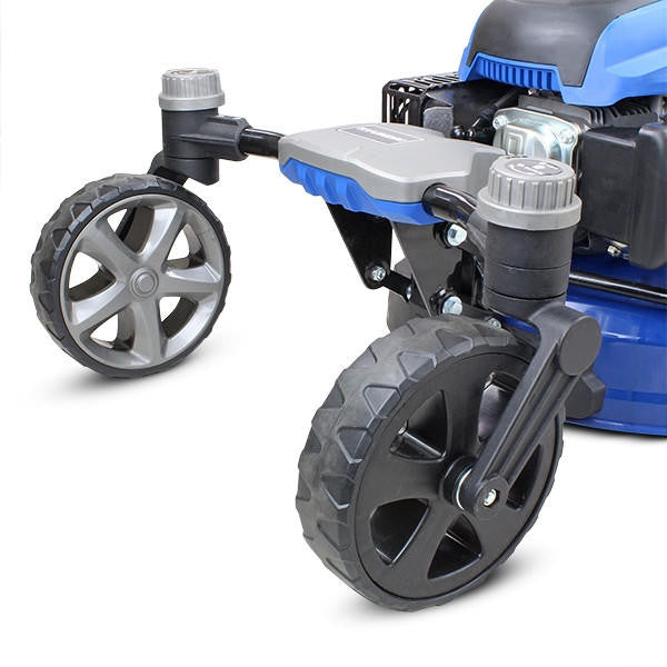 Hyundai 20" / 51cm 196cc 3-in-1 Self-Propelled Lawnmower, Easy Turn, Electric Start, 70L Collector, Rear Discharge & Mulching | HYM510SPEZ