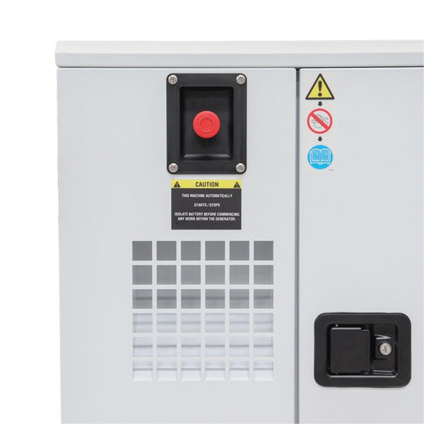 Hyundai 9kW / 11.25kVA* Silenced Diesel Generator, Slow Running, 1500rpm water-cooled, Single Phase 230v Genset | DHY9KSEm