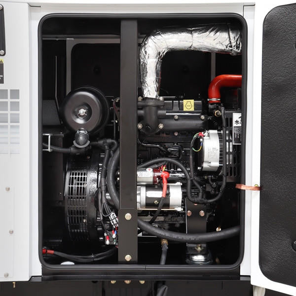 Hyundai 9kW / 11.25kVA* Silenced Diesel Generator, Slow Running, 1500rpm water-cooled, Single Phase 230v Genset | DHY9KSEm