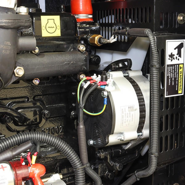 Hyundai 9kW / 11.25kVA* Silenced Diesel Generator, Slow Running, 1500rpm water-cooled, Single Phase 230v Genset | DHY9KSEm