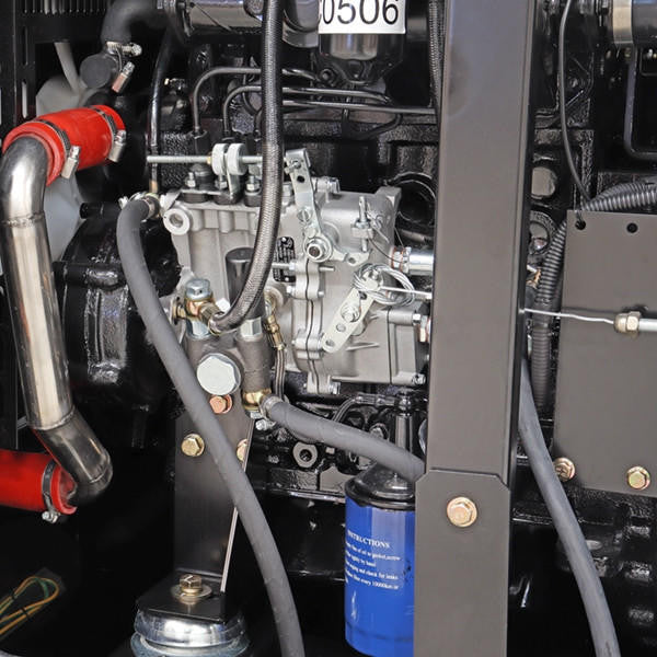 Hyundai 9kW / 11.25kVA* Silenced Diesel Generator, Slow Running, 1500rpm water-cooled, Single Phase 230v Genset | DHY9KSEm
