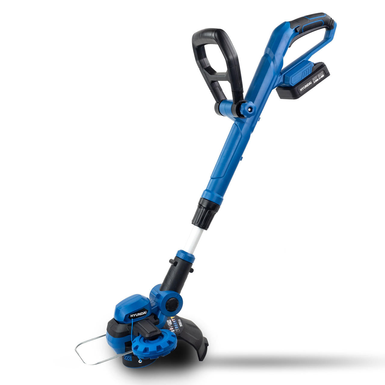 Hyundai 20V 2-in-1 Cordless Grass Trimmer and Lawn Edger 2Ah Battery, 25cm Cut | HY2187
