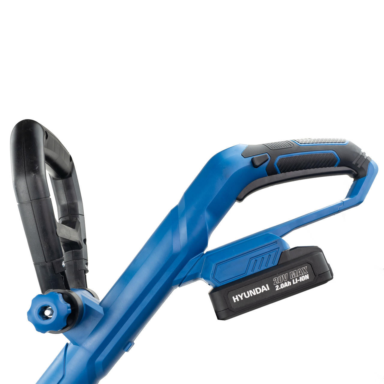 Hyundai 20V 2-in-1 Cordless Grass Trimmer and Lawn Edger 2Ah Battery, 25cm Cut | HY2187