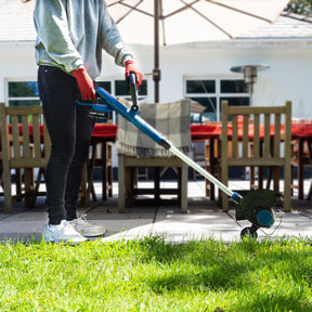 Hyundai 20V 2-in-1 Cordless Grass Trimmer and Lawn Edger 2Ah Battery, 25cm Cut | HY2187