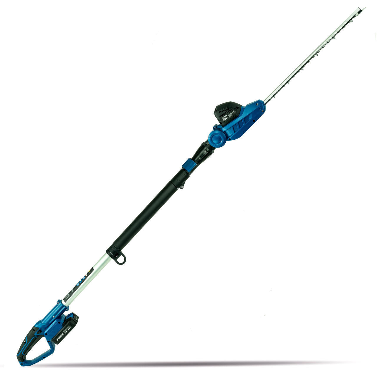 Hyundai 20V 410mm Cordless Long Reach Pole Hedge Trimmer 2Ah Li-Ion Battery | HY2191