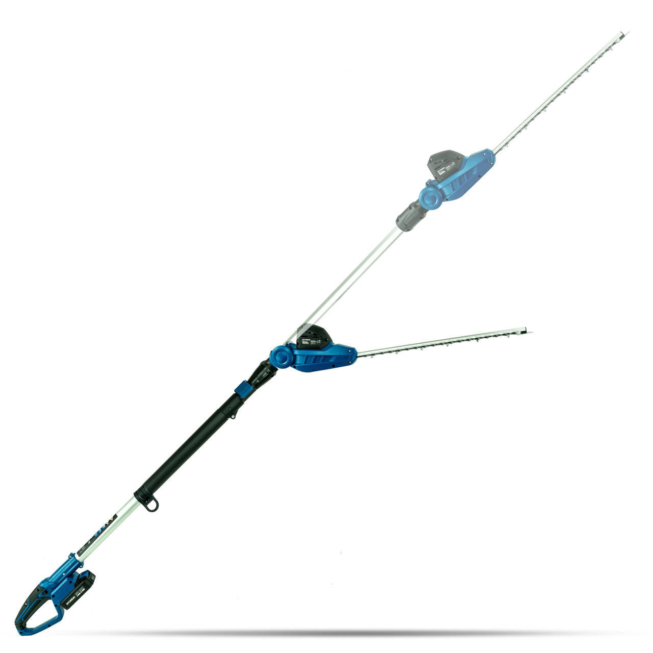 Hyundai 20V 410mm Cordless Long Reach Pole Hedge Trimmer 2Ah Li-Ion Battery | HY2191