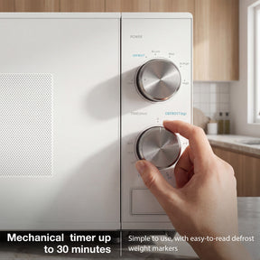 HYUNDAI 800W 20L Solo Microwave, Dial Control, Stainless Steel Interior | HYMW80020MW