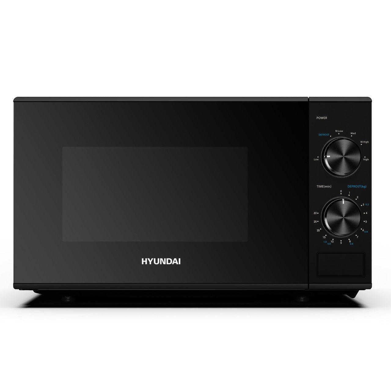 HYUNDAI 800W 20L Solo Microwave, Dial Control, Stainless Steel Interior | HYMW80020MB