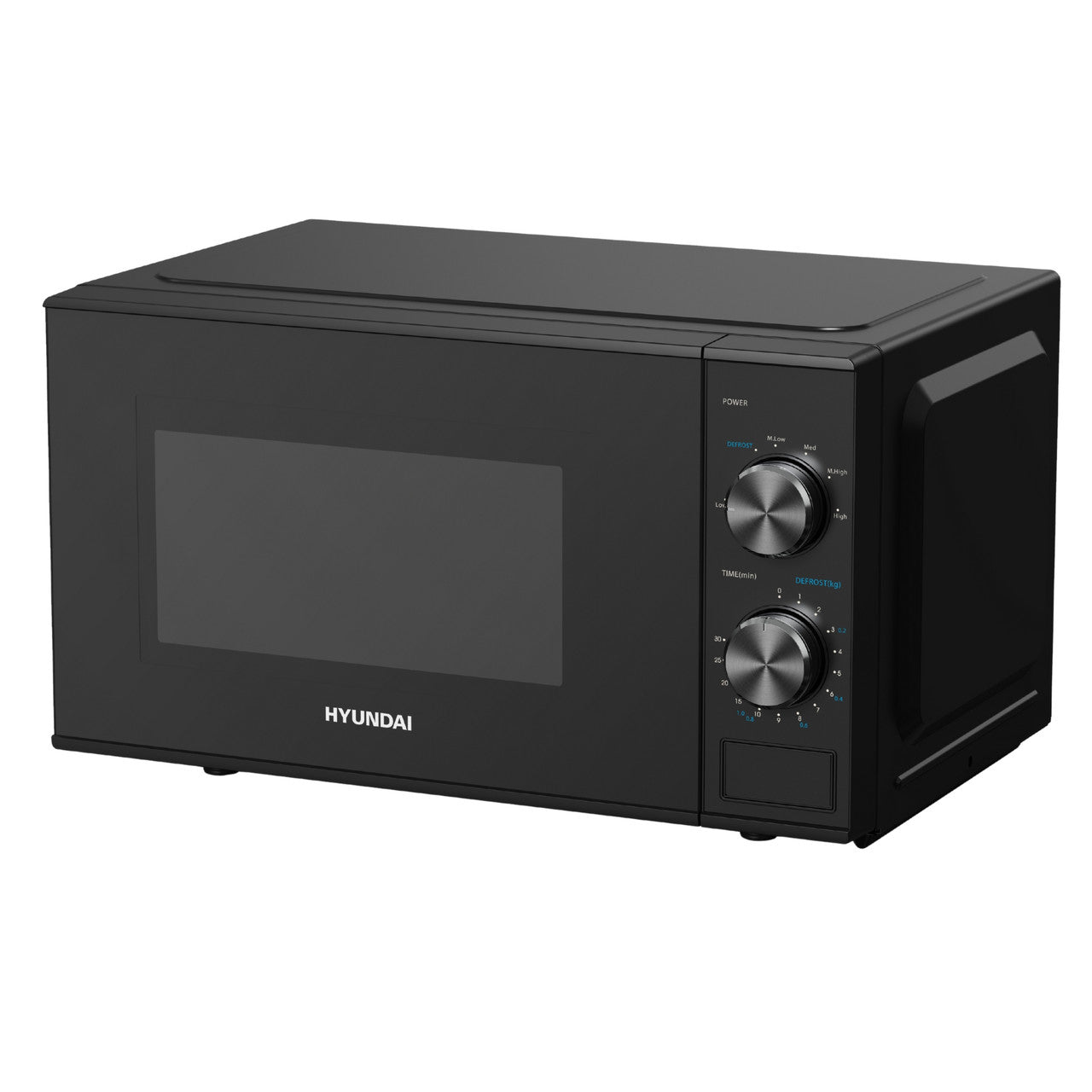 HYUNDAI 800W 20L Solo Microwave, Dial Control, Stainless Steel Interior | HYMW80020MB