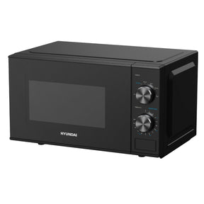 HYUNDAI 800W 20L Solo Microwave, Dial Control, Stainless Steel Interior | HYMW80020MB