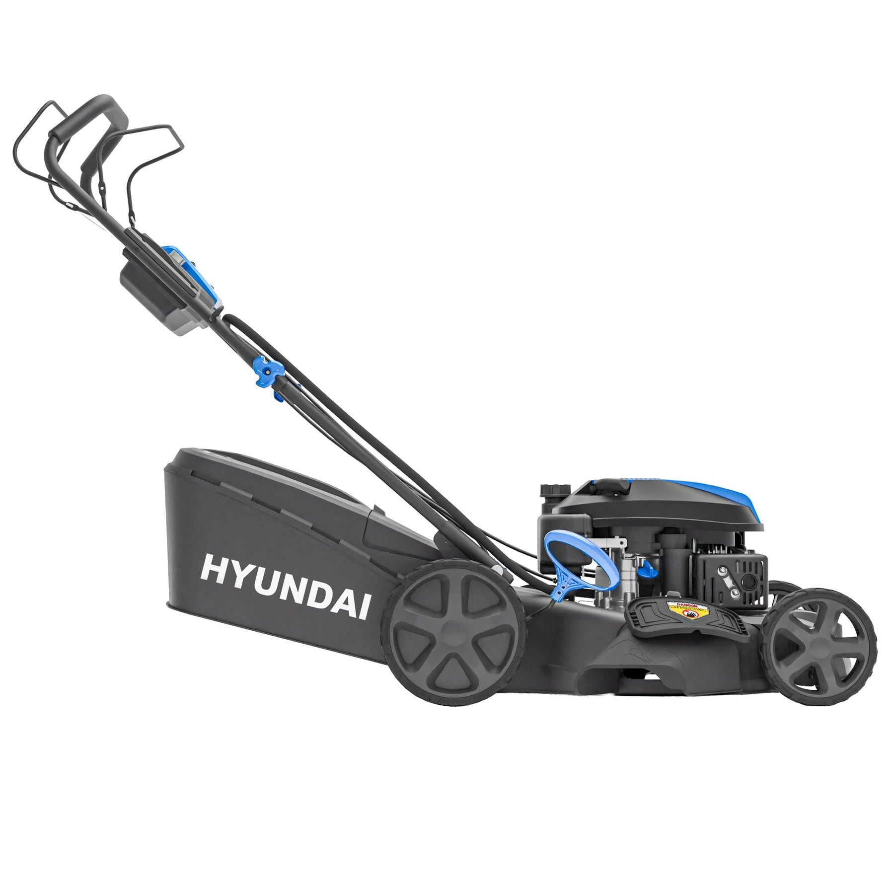 Hyundai 22” / 56cm Self-Propelled Petrol Lawnmower, Electric Start, 3-in-1 | HYM22200SPEX