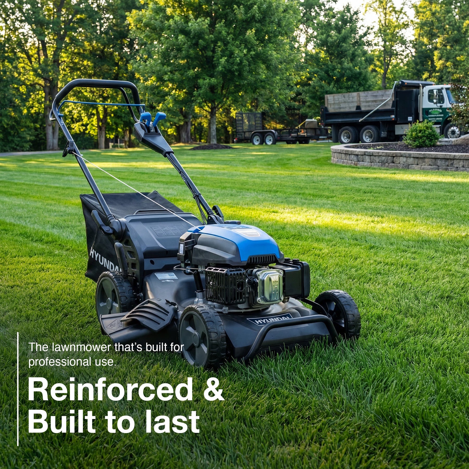 Hyundai 21" / 53cm Self-Propelled PRO Petrol Lawnmower, Pro-series Build, 196cc Engine | HYM530SPPRO