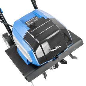 Hyundai 36cm / 14" 40V (20Vx2) Brushless Cordless Tiller, 4 Blades, 205mm Depth | HY40CT36