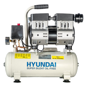 Hyundai 550W / 0.75HP 8L Oil Free Low Noise Portable Air Compressor 4CFM 100psi Direct Drive | HY5508X