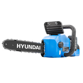 Hyundai 14" / 350mm 40V, (2x20V), 4Ah Brushless Cordless Chainsaw, Auto-Oiling, Anti-Kickback | HY40CCS350