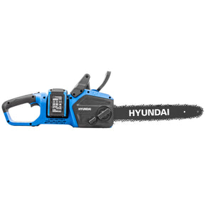 Hyundai 14" / 350mm 40V, (2x20V), 4Ah Brushless Cordless Chainsaw, Auto-Oiling, Anti-Kickback | HY40CCS350