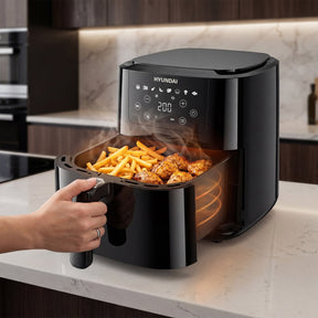 HYUNDAI 5L Digital Air Fryer, 8 Preset Programmes, 1500W | HYAF5001DB