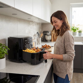 HYUNDAI 5L Digital Air Fryer, 8 Preset Programmes, 1500W | HYAF5001DB