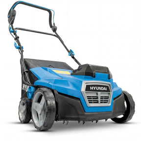 Hyundai 38cm / 15" 2-in-1 Cordless Scarifier & Aerator, 40V (2x20V) Brushless, 45L Collection Bag | HY40CSC38