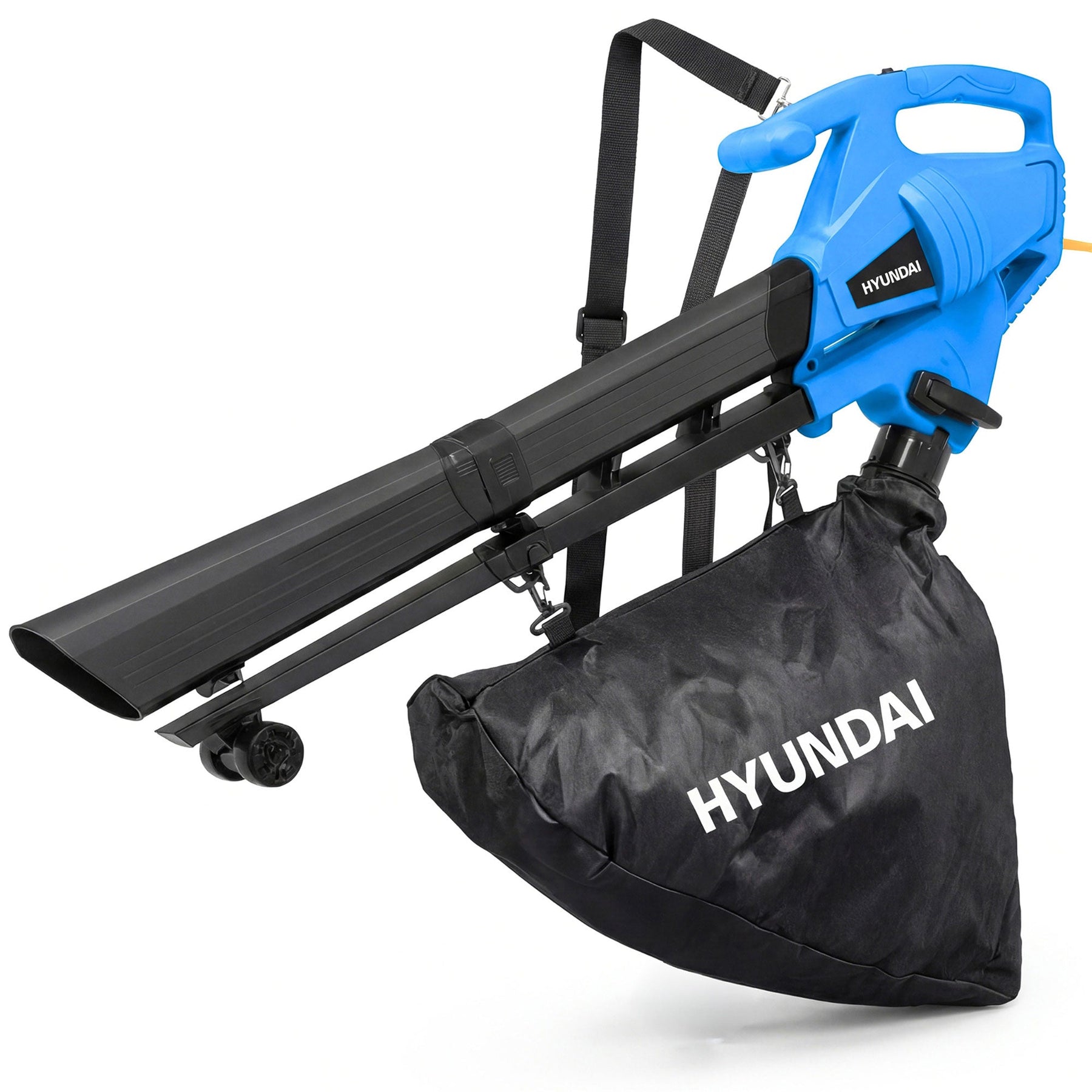 Souffleur et aspirateur de feuilles électrique Hyundai 3000W, 3-en-1, sac de collecte 34L | HYBV3000E3-EU