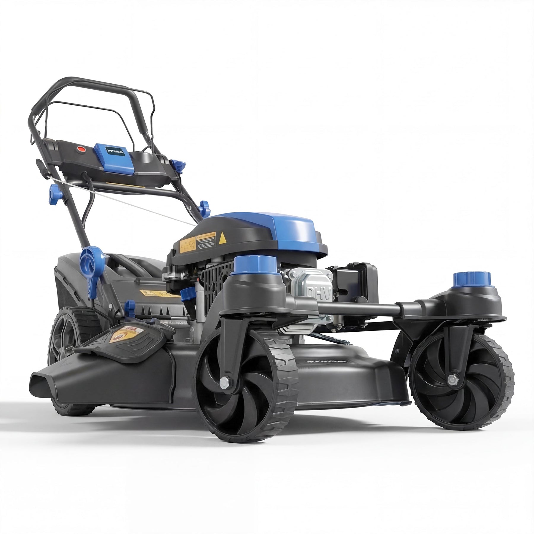 Tondeuse thermique autotractée Hyundai 51cm, Zéro virage, Démarrage électrique, 3-en-1 | HYM20200SPEZX-EU