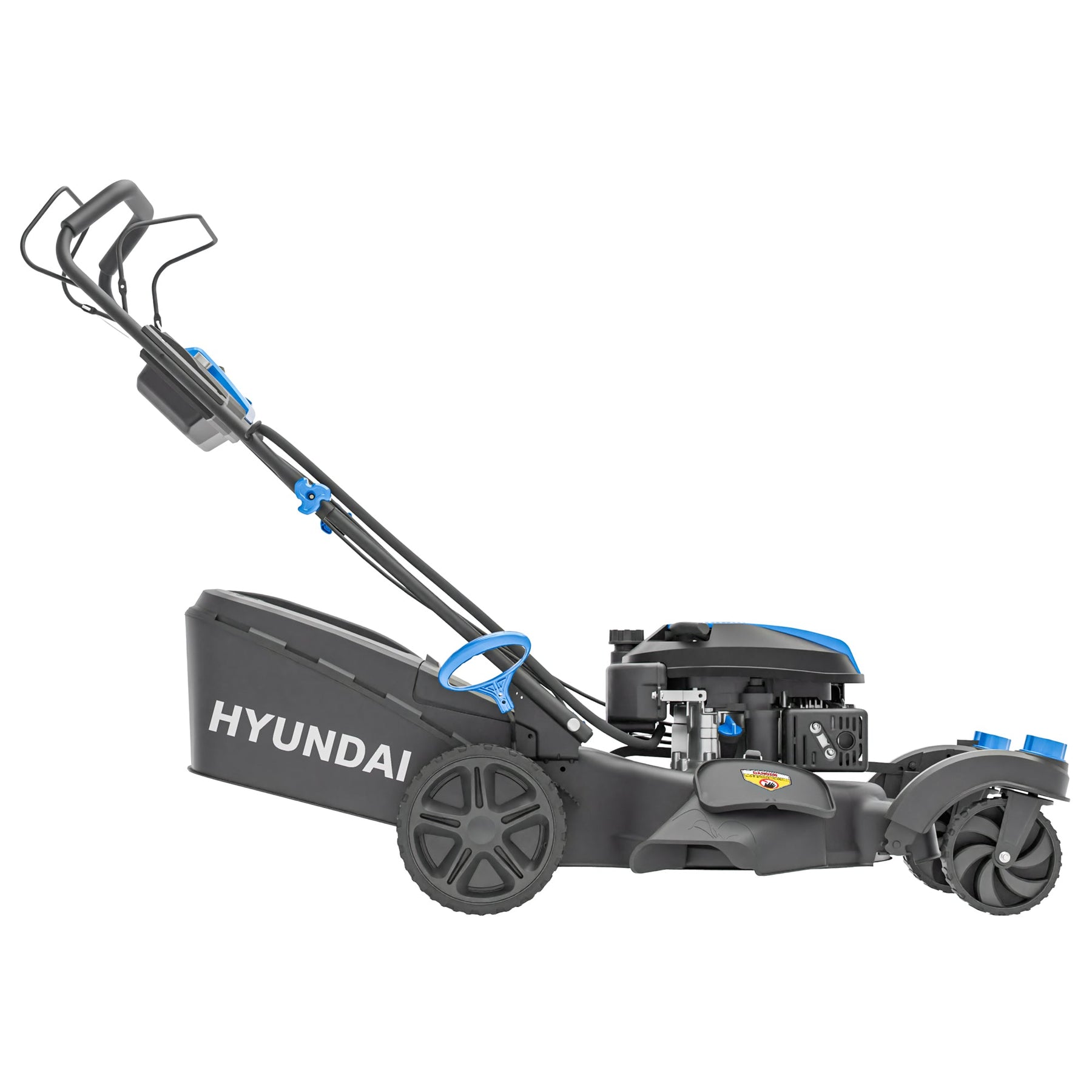 Tondeuse thermique autotractée Hyundai 51cm, Zéro virage, Démarrage électrique, 3-en-1 | HYM20200SPEZX-EU