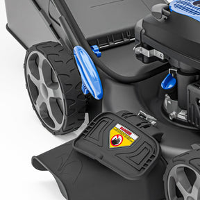 Hyundai 56cm Self-Propelled Petrol Lawnmower, Electric Start, 3-in-1 | HYM22200SPEX-EU